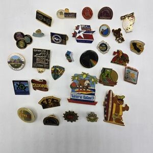 Lot of 30 California Lapel Pins San Diego San Francisco Sequoia Souvenir Vintage